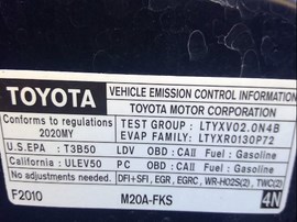 2020 TOYOTA COROLLA, BLUE, NIGHT SHADE MODEL, 2.0L, AT, Z25177